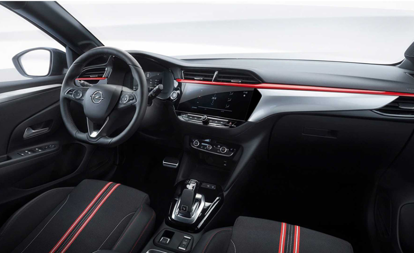 noleggio lungo termine opel corsa-e interni